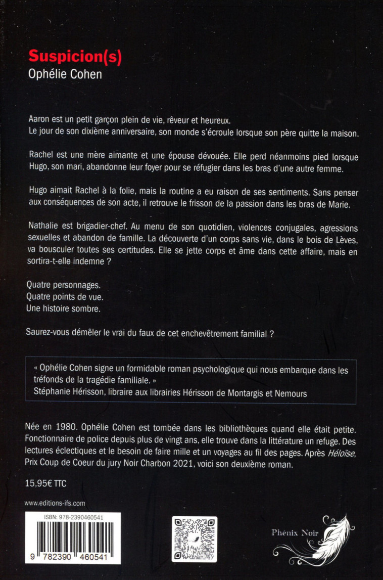 Suspicion(s) - Ophélie Cohen - PHENIX NOIR