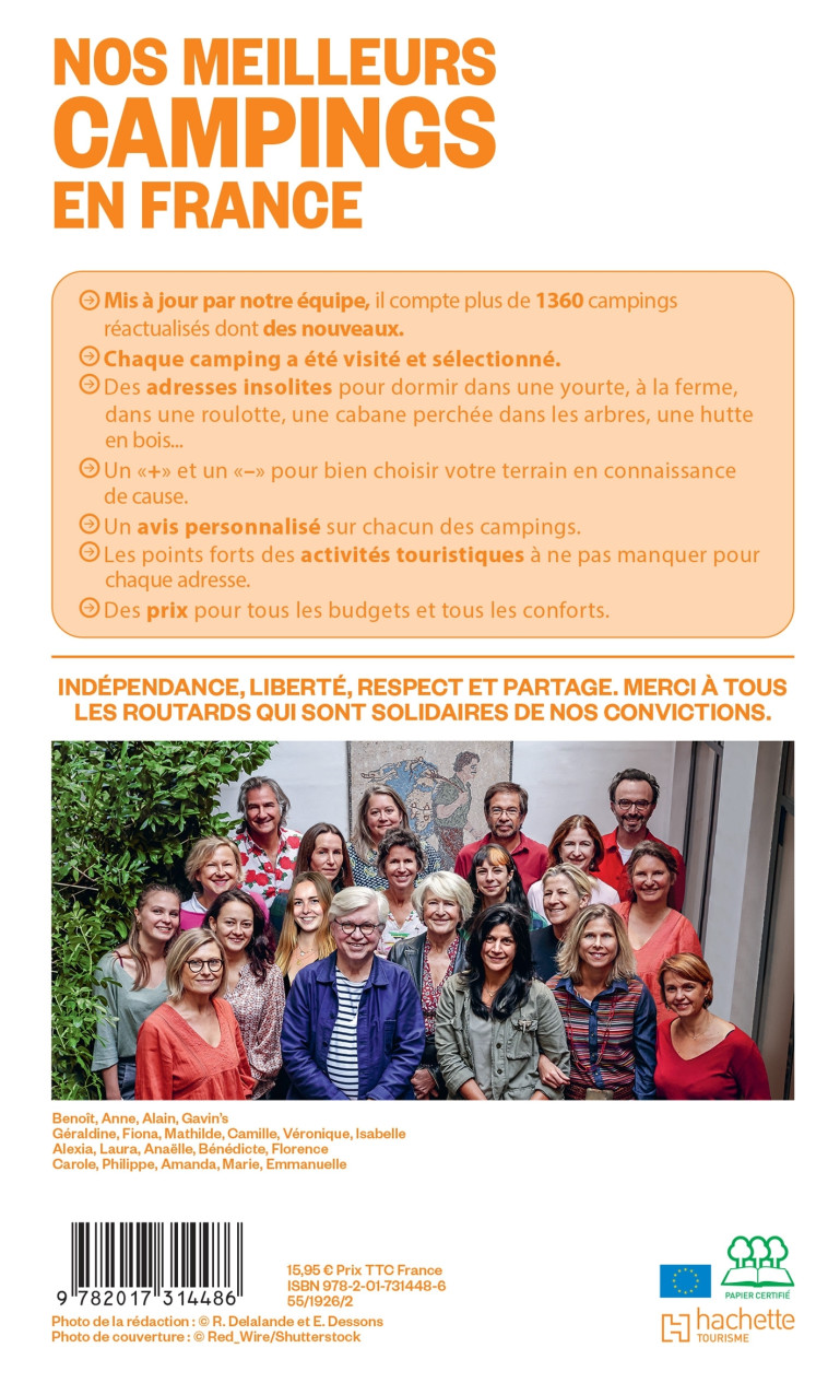 Guide du Routard Nos meilleurs campings en France 2025/26 -   - HACHETTE TOURI
