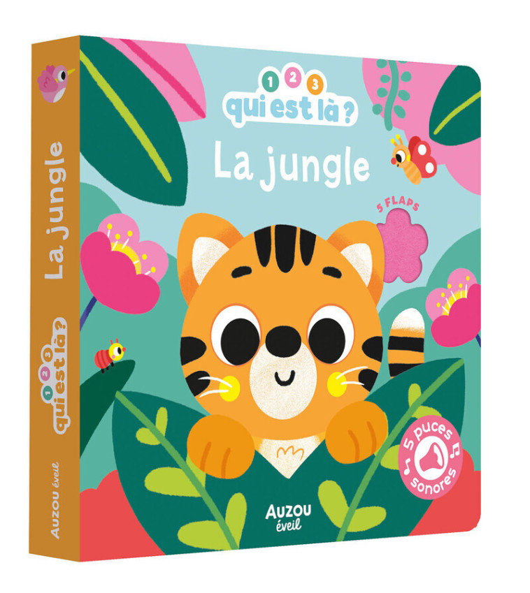 1, 2, 3, qui est là ? - La jungle - Vanessa Vautier - AUZOU