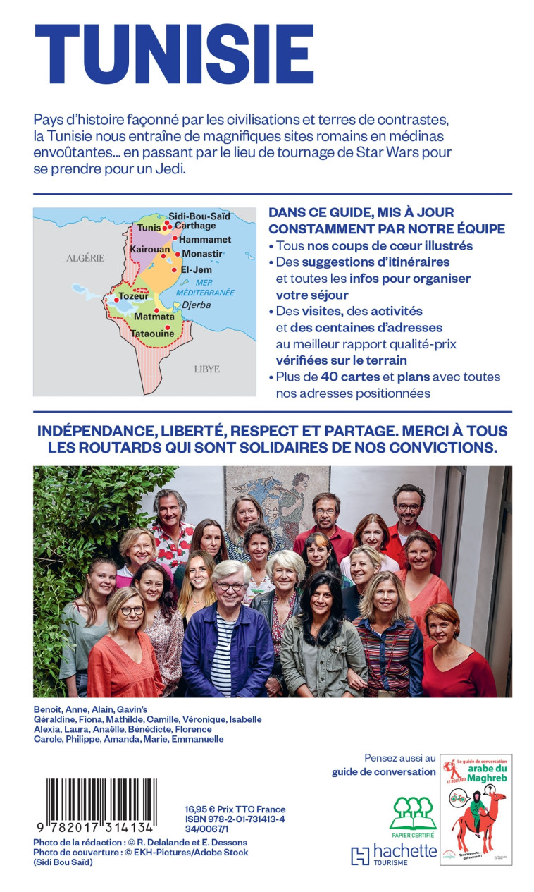 Guide du Routard Tunisie 2025/26 -   - HACHETTE TOURI
